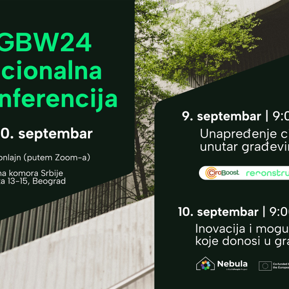 Национална конференција WBGW24 – Иновације и циркуларна економија у служби зелене градње